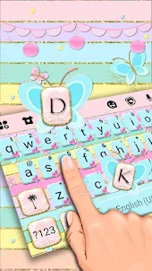 Cute Girly Colors Keyboard Bac