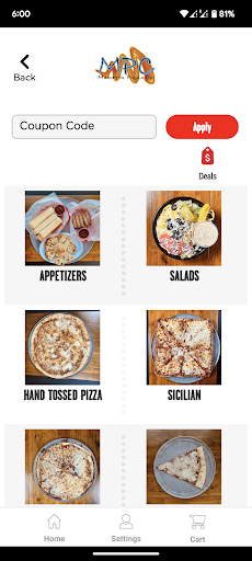 Screenshot of Marietta Pizza Co.