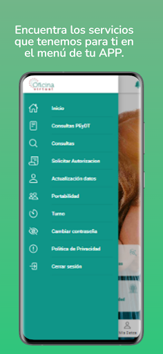 Android application Asmet Salud EPS screenshort