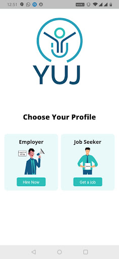 Android application Yuj Jobz screenshort