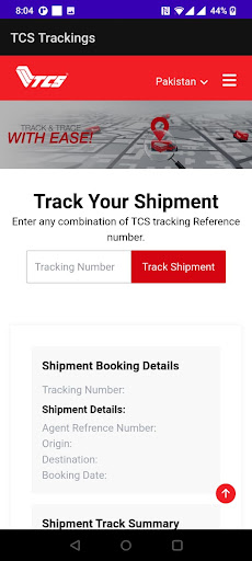 TCS Trackings Screen 3