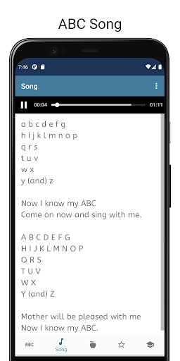 Screenshot of English Alphabet Game
