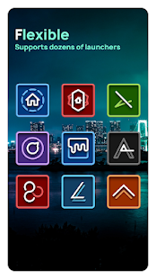 Relevo Square - Icon Pack Captura de pantalla
