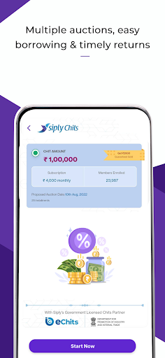 Siply: Chit Funds and Gold Screen 3