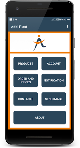 Android application Aditi Plast Industries screenshort