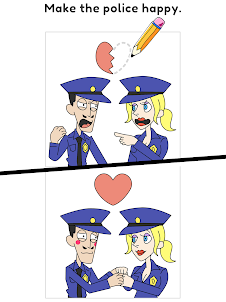 Draw Happy Police - Draw Games
