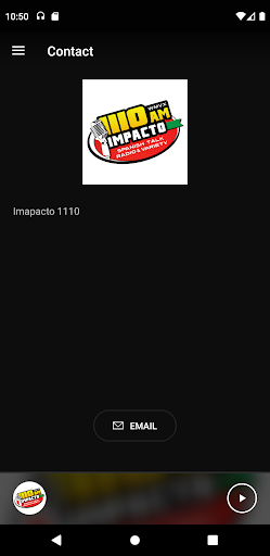 Android application Impacto 1110 WMVX screenshort