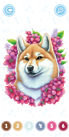 Game screenshot Dog Color By Number mod apk