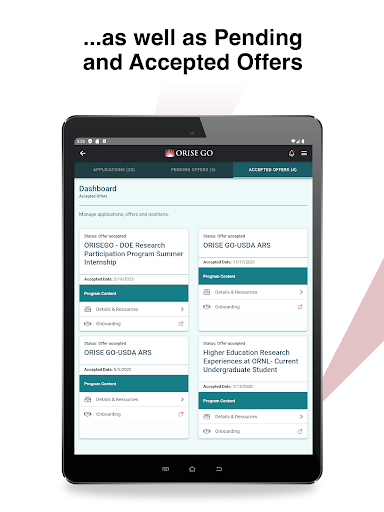 Screenshot of ORISE GO: Launch a STEM Career