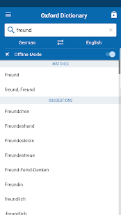 Oxford German Dictionary Screenshot