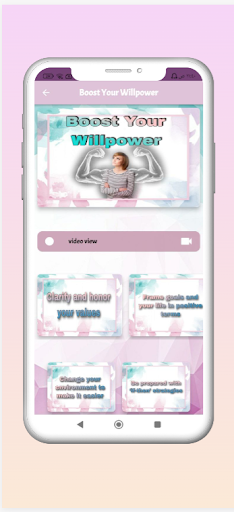 Android application Boost Your Willpower screenshort