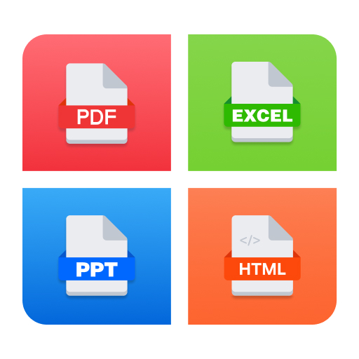 Document viewer DOC, PDF, ZIP logo