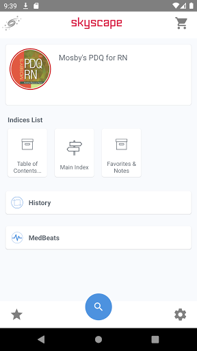 Android application Mosby's PDQ for RN screenshort
