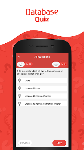Database Quiz Screen 3