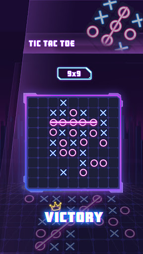 Tic Tac Toe glow - Puzzle Game Game for Android - Download