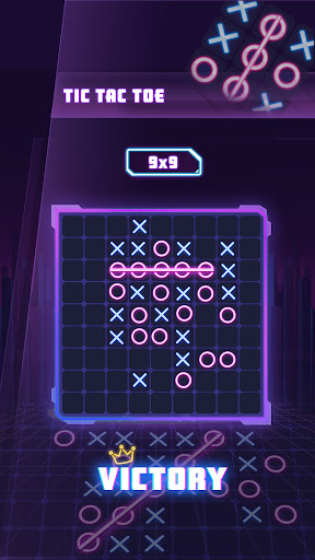 Tic Tac Toe 2 Player: XO Glow Game for Android - Download