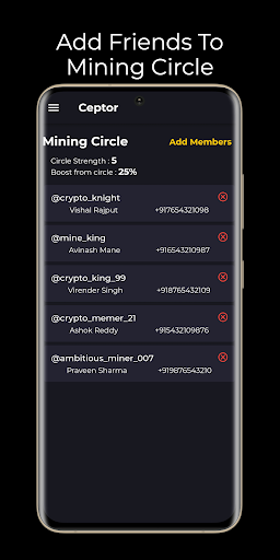 Ceptor - Cryptocurrency Mining Screen 3