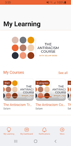 Android application The Antiracism Course screenshort