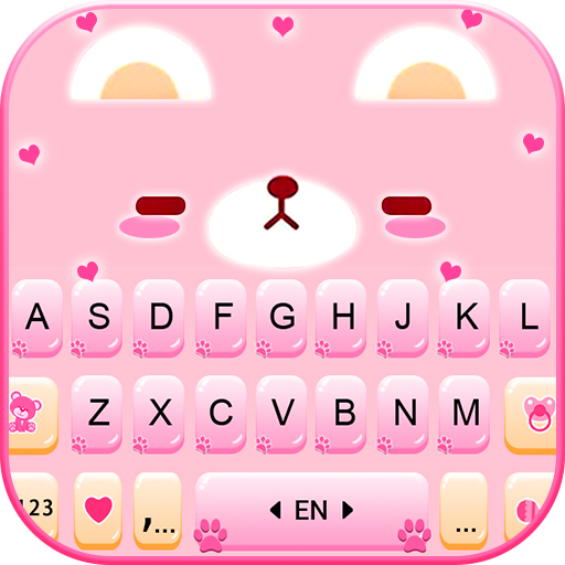 Pink Cute Bear Theme logo