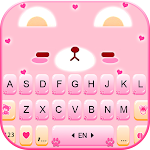 Cover Image of Download Pink Cute Bear Theme  APK