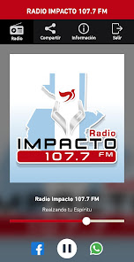 Captura de Pantalla 1 Radio Impacto 107.7 FM android