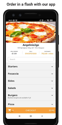 Android application Springburn Cafe screenshort