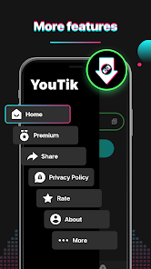 YouTik - TT Video Downloader 1.0.0 APK + Mod (Unlimited money) untuk android