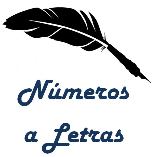 Números a letras logo
