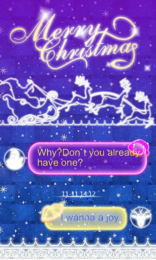Android application GO SMS MERRY CHRISTMAS THEME screenshort