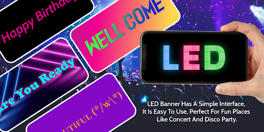 LED Banner Text Scrolling App