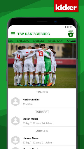 Android application TSV Dänischburg screenshort