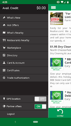 Barter Business Exchange app Screen 2
