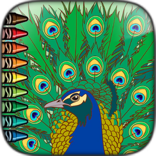 Peacock Coloring pages دانلود در ویندوز