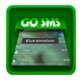 Blue emotion SMS Art icon