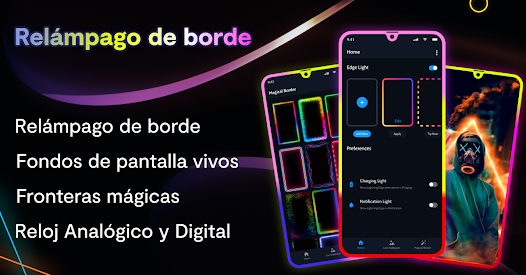 Screenshot 1 Iluminación de borde y colores android