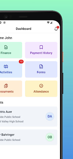 Android application School Bytes for Parents screenshort