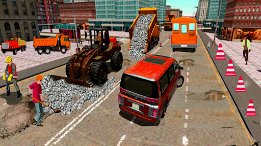 Highway road construction game Screen 3