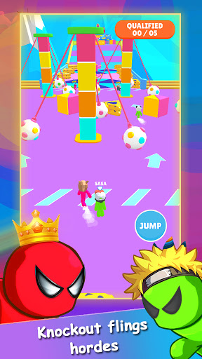 Fall Go – Stickman Obstacle Course Running Race