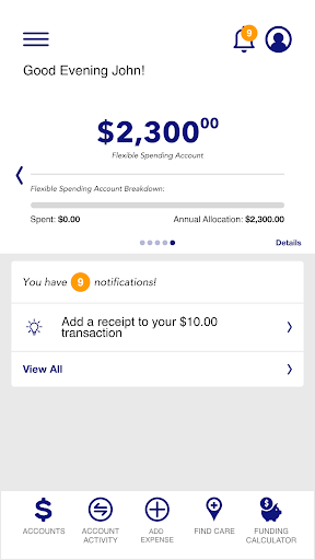 FBA Flex Benefits Screen 3