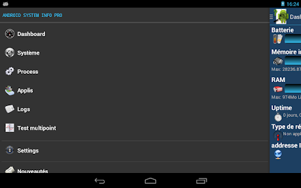 System Info Pro for Android Screen 1