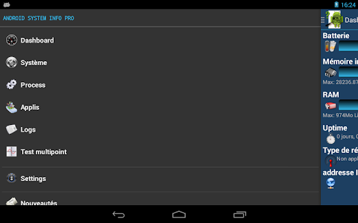 Android application System Info Pro for Android screenshot