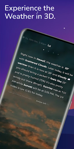 Android application Optic Weather screenshort