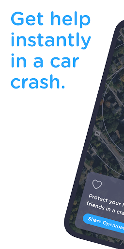 Android application Openroad: Help in a Car Crash screenshort