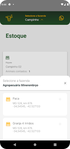 Android application Inovafarm screenshort