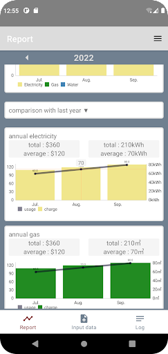 UTILITY COST Screen 2