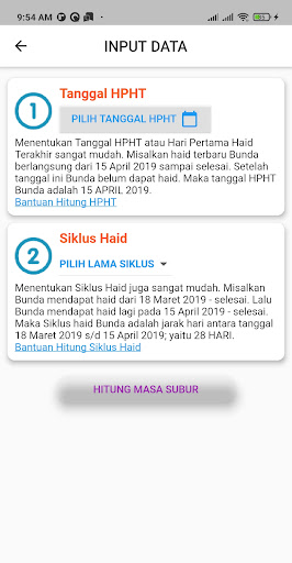 Kalkulator Masa Subur Screenshot 4 - AppWisp.com