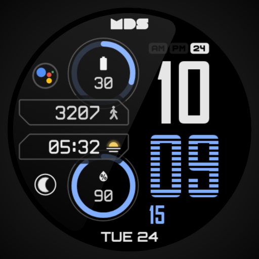 MDS358 - Digital Watch Face logo