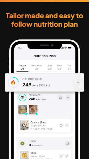 BurnCal : Personal Trainer App Screen 3
