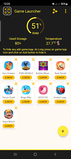 Game Launcher : App Launcher Screen 3