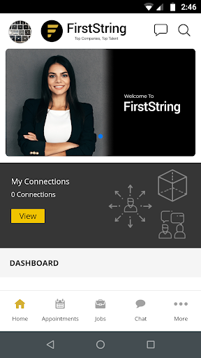 Android application FirstString screenshort